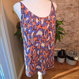 CAbi Multicolor Floral Top Womens Size S